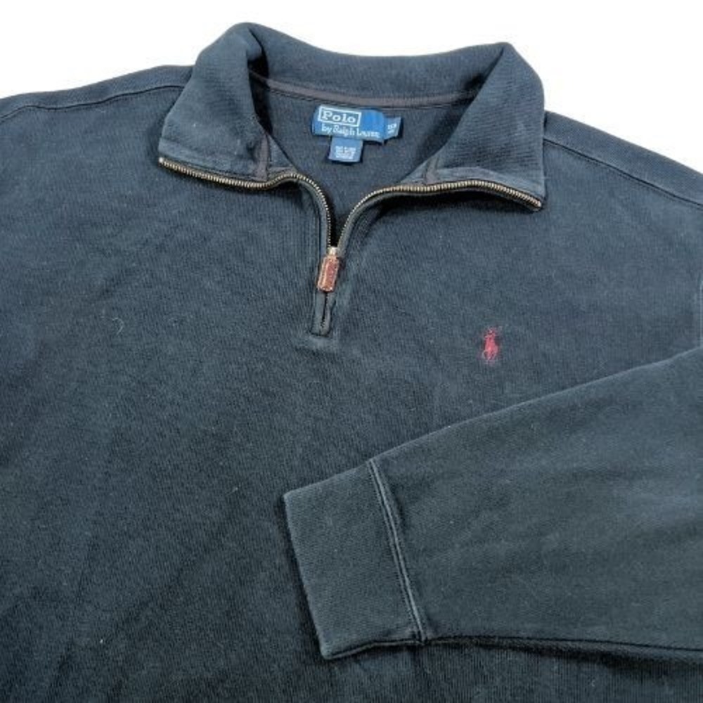 Polo Ralph Lauren Sweater Mens Big 1X 1/4 Zip Pullover Cotton Pullover Pony Knit